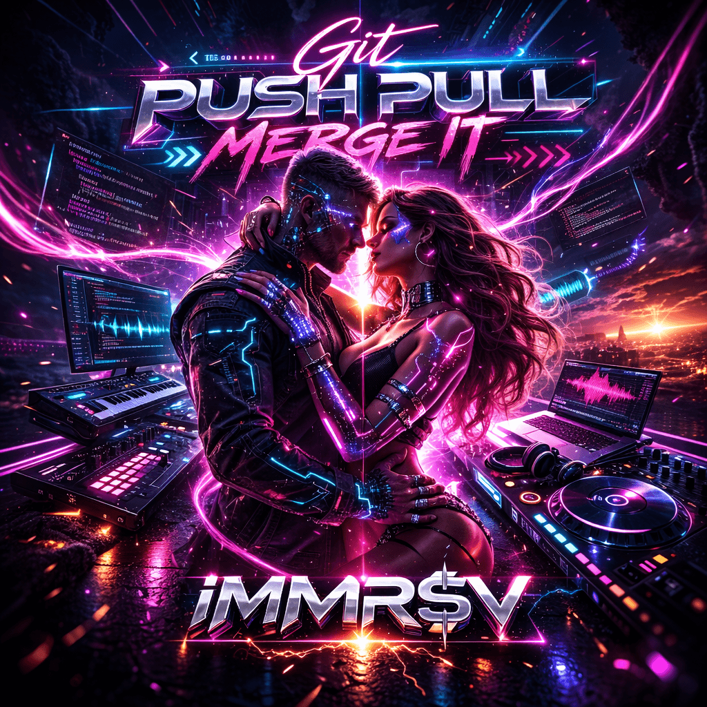 Git Push Pull Merge It artwork